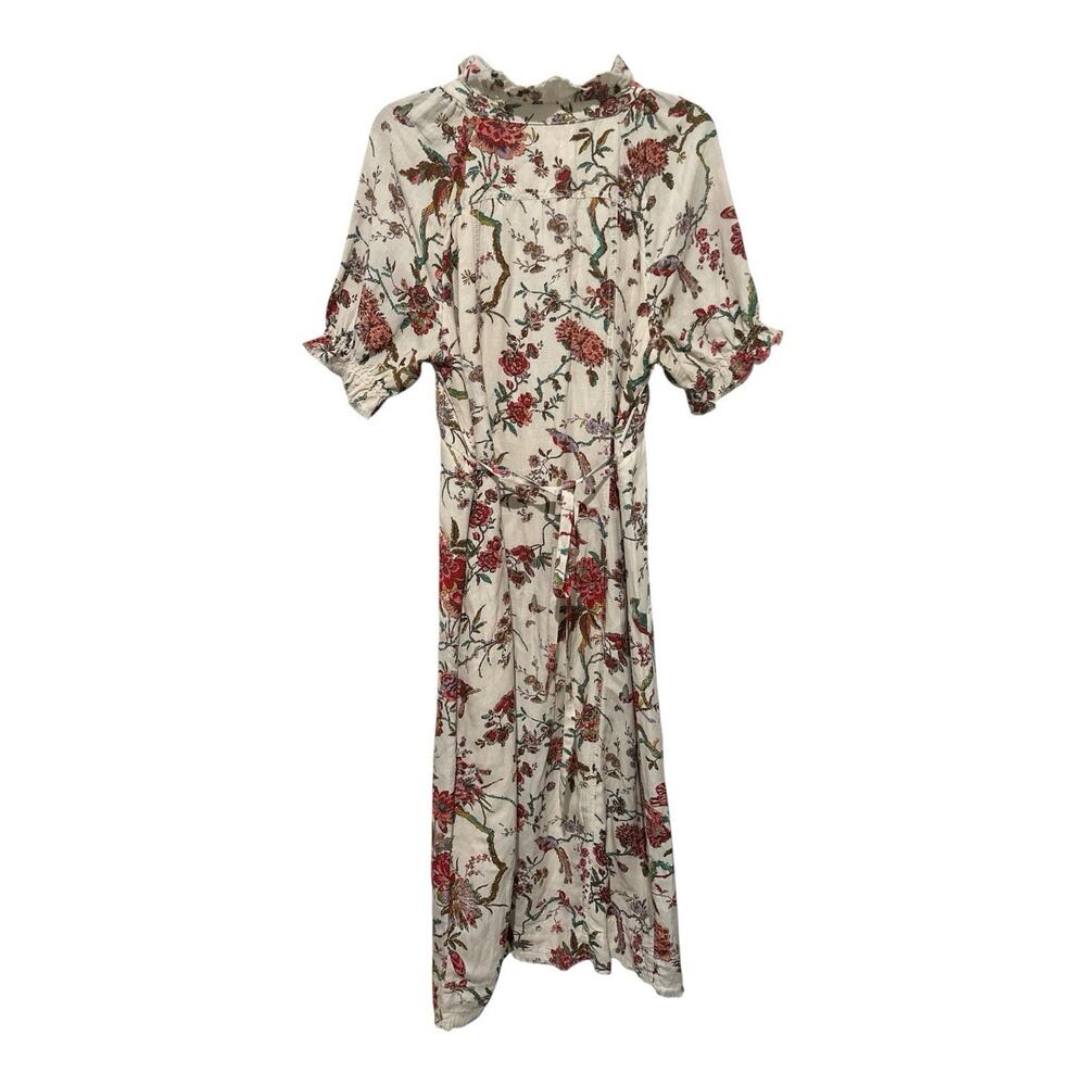 Anthropologie x Pilcro Ruffle-Collar Buttondown Dress Floral Plus Size USA12 (L) - Picture 10 of 10